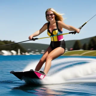 water skiing
