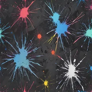 transparent paint splatter