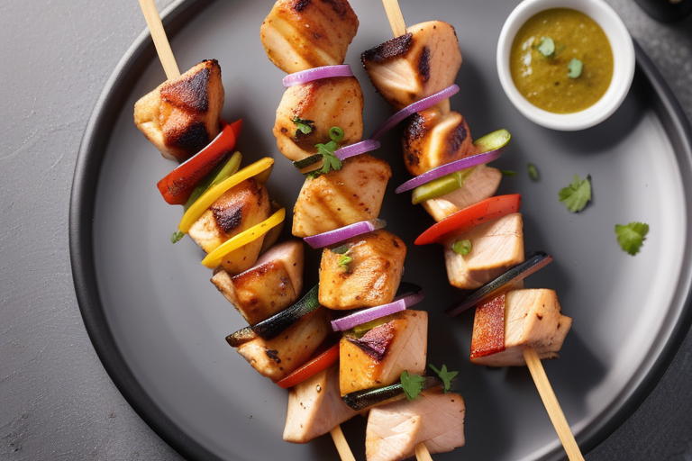 how long to cook chicken skewers in air fryer