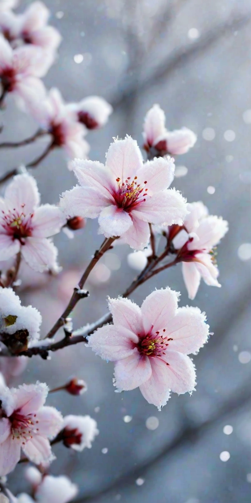 winter flower wallpaper background