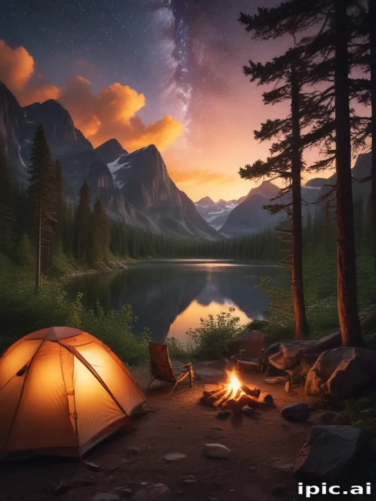 camping background pic