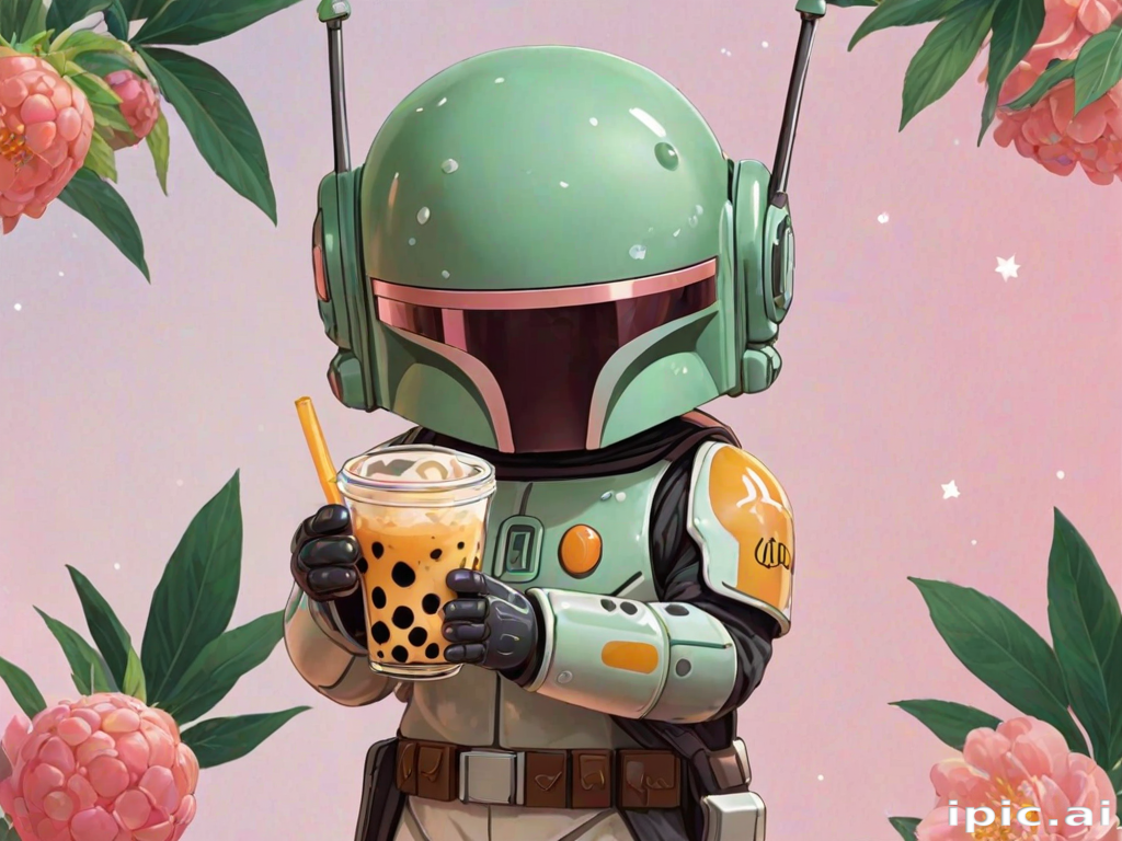 aesthetic cute boba wallpaper