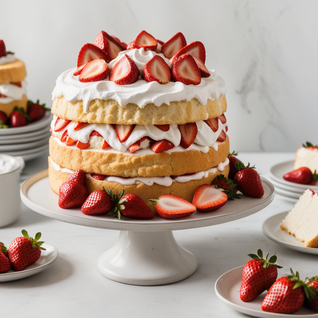 angel food cake strawberry shortcake