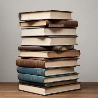 book stack png