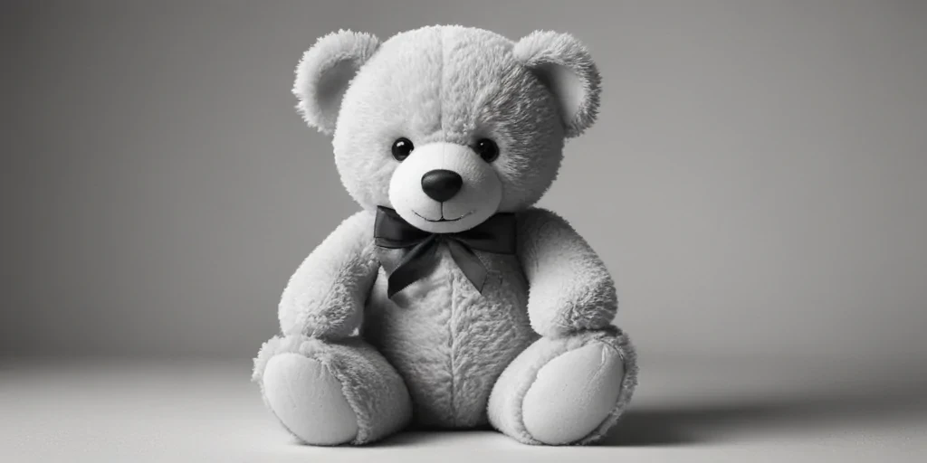 teddy bear clipart black and white