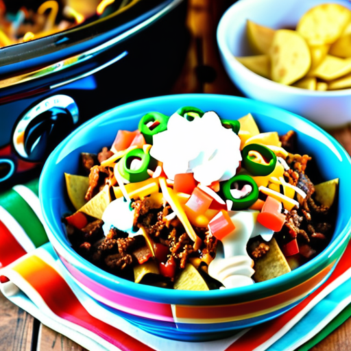 crock pot beefy potato taco casserole