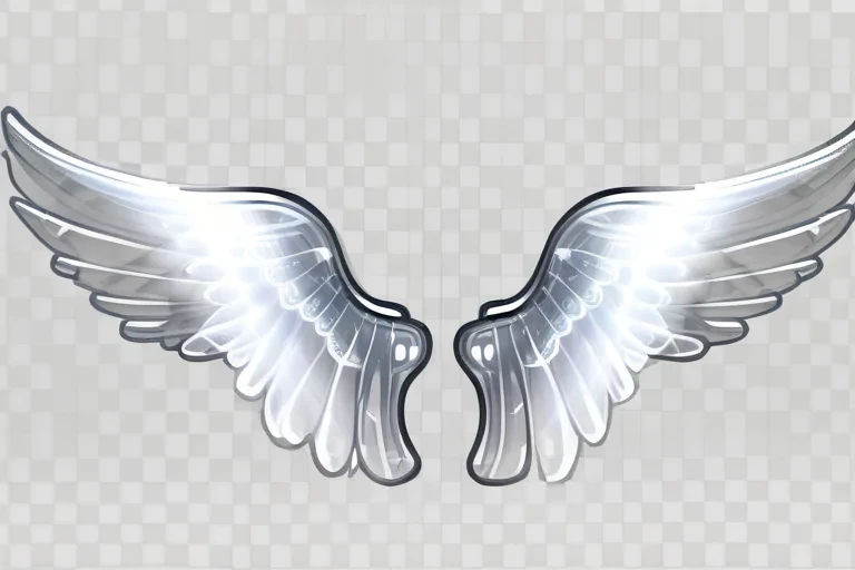 transparent angel wings