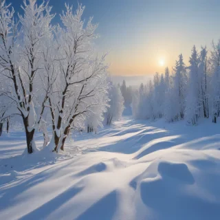 transparent snow