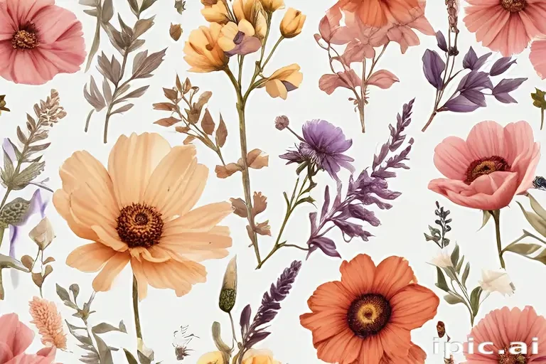 dried flowers png