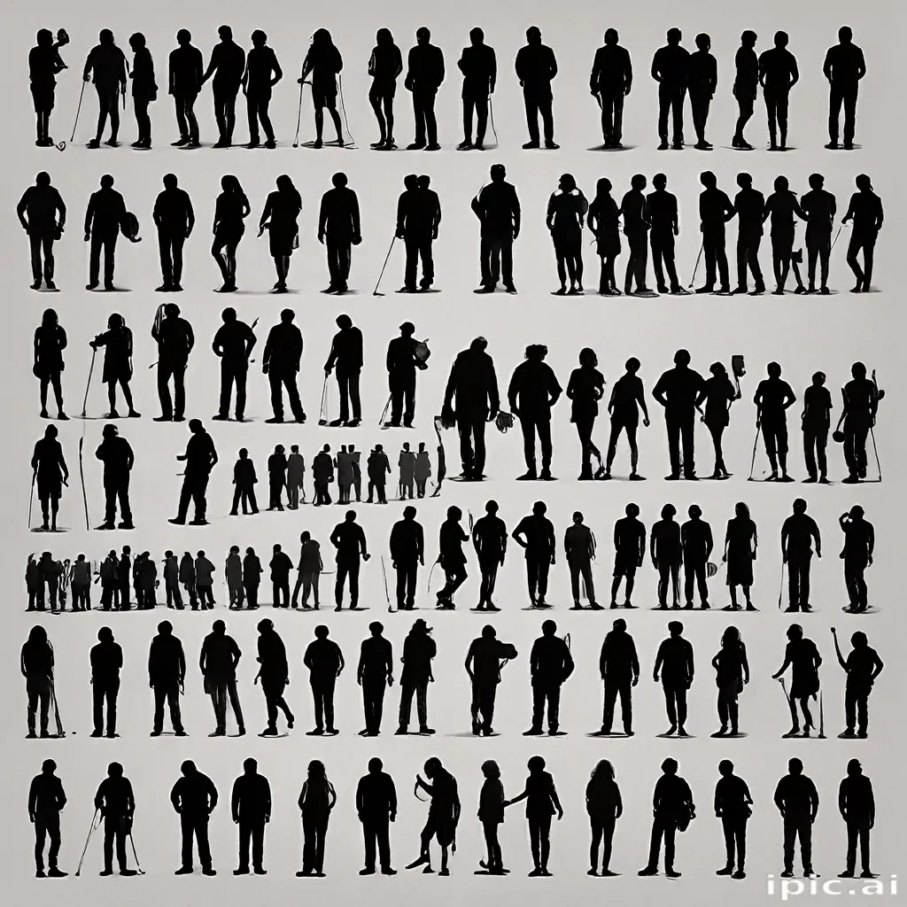 people silhouettes