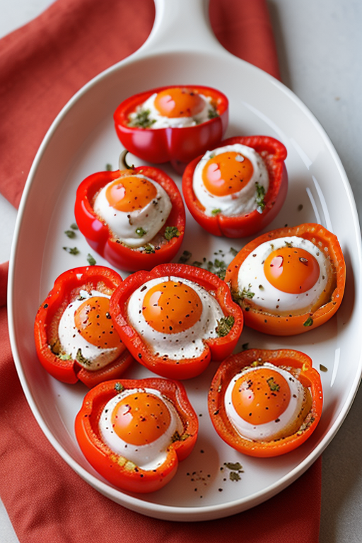 roasted red pepper egg bites