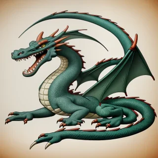 cartoon of a dragon