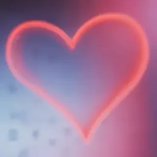 blurry heart