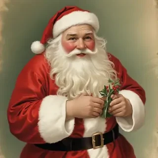 vintage santa images free