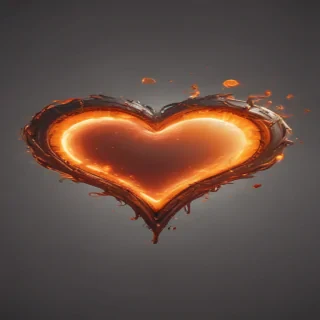 glow heart png