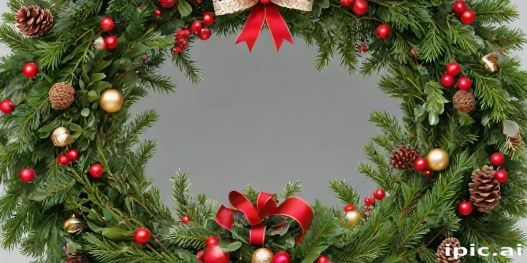 christmas wreath transparent