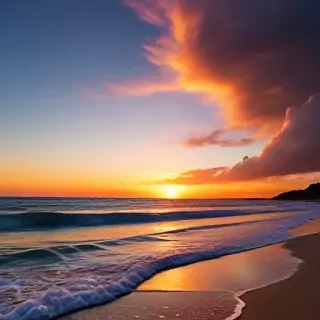 sunset wallpaper beach