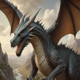 cartoon drawing of a dragon