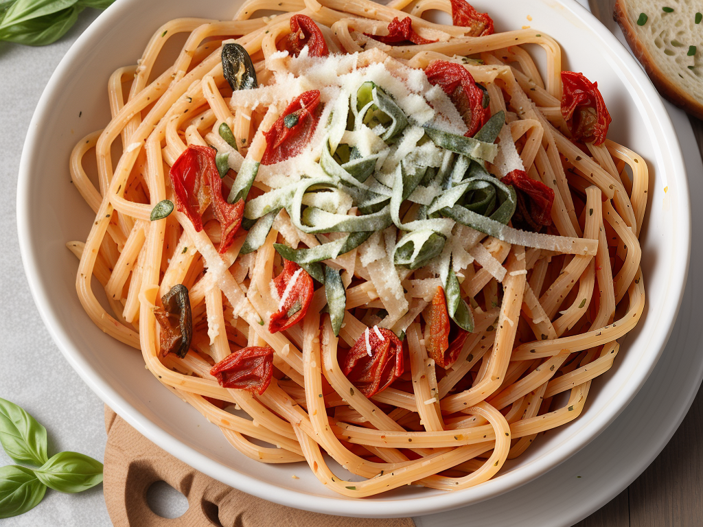 artichoke sun dried tomato pasta