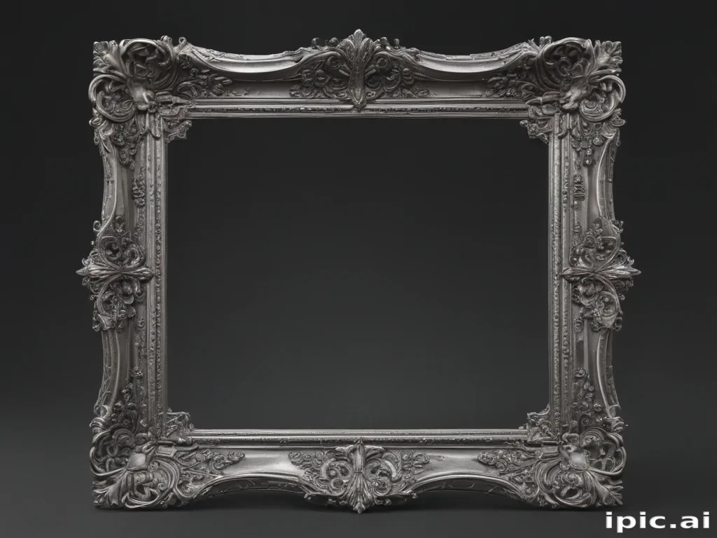 silver frame png