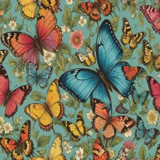 butterfly wall paper