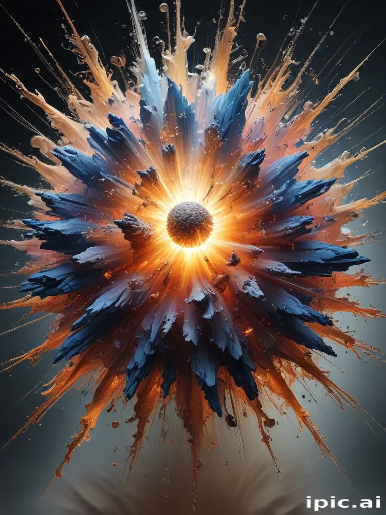 transparent explosion