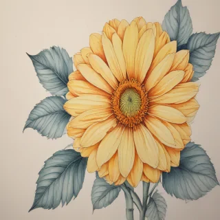 flower color drawings