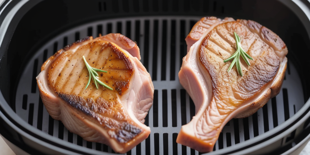 thin bone in pork chops in air fryer