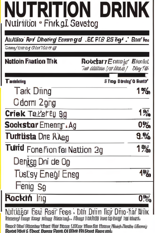 rockstar energy drink nutrition information