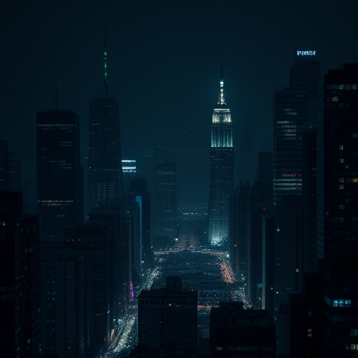 dark city background