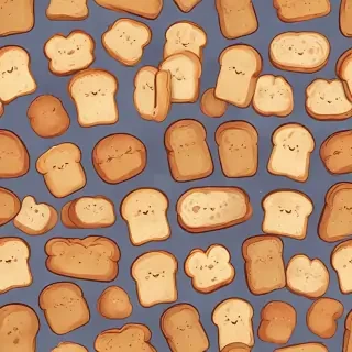 bread in cartoon