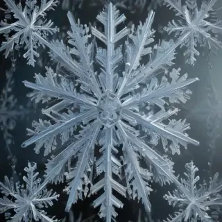 transparent snowflake