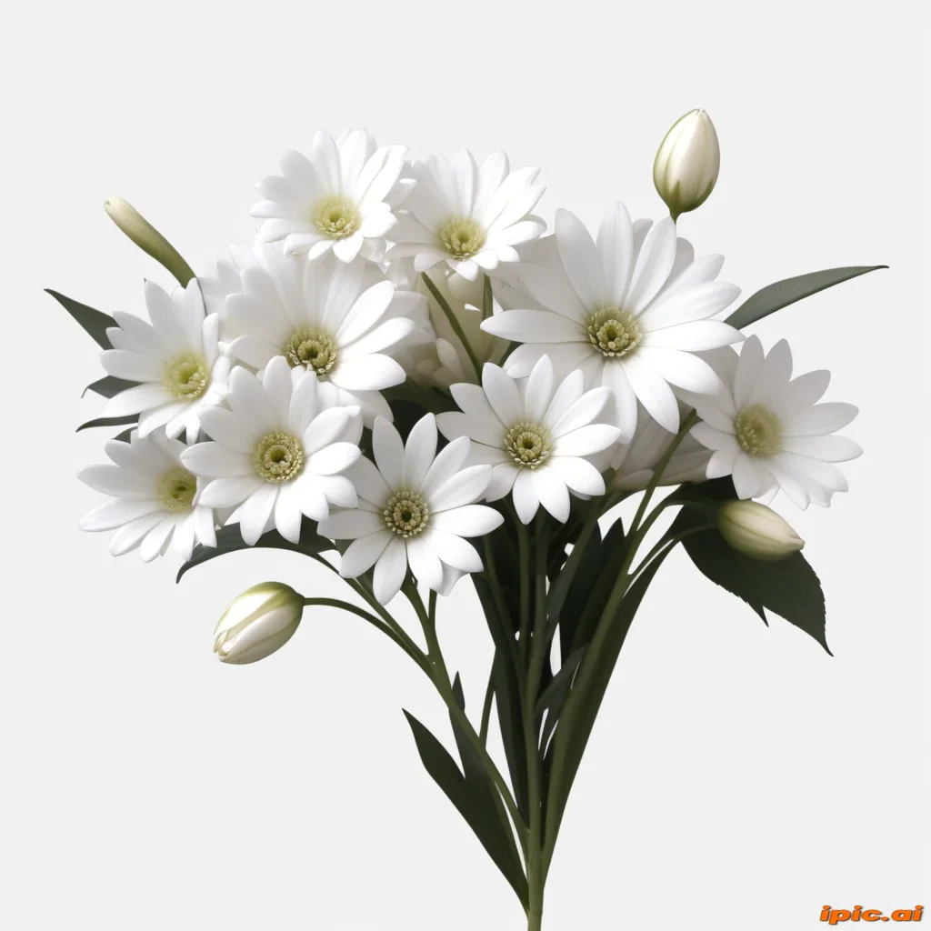white flowers png transparent