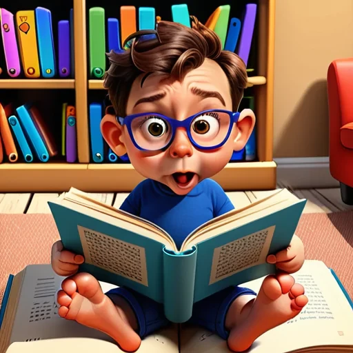 cartoon reading
