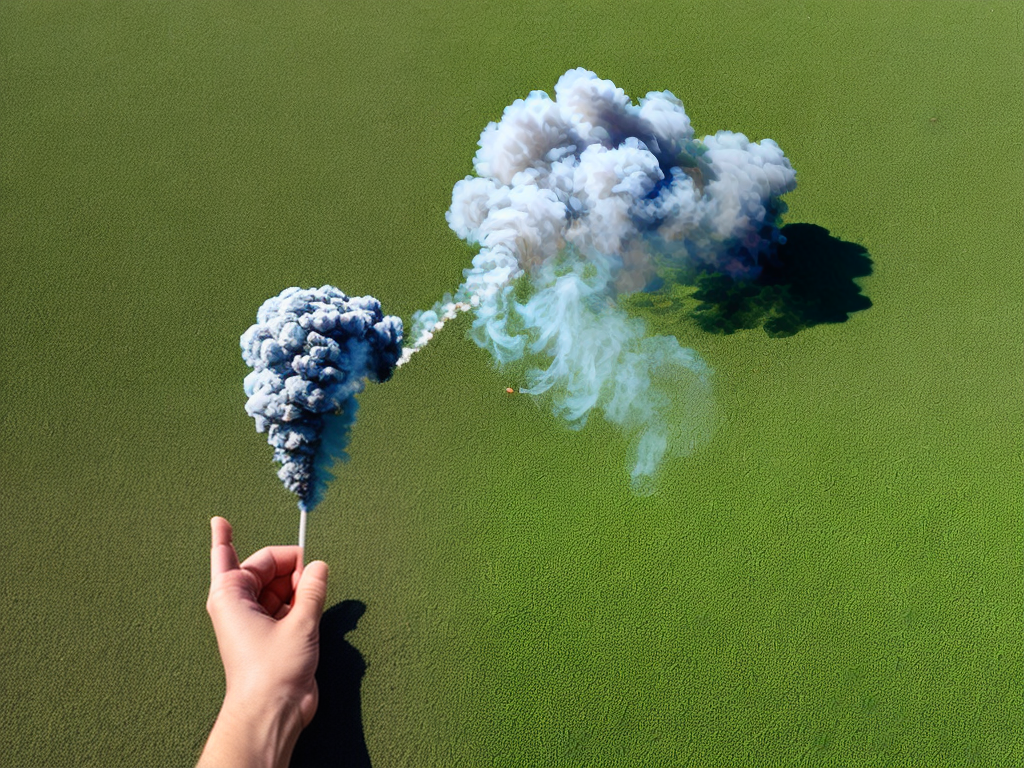Smoke Hand hand rise from smoke
