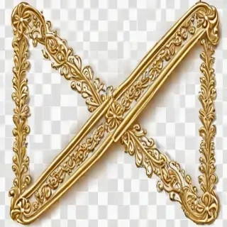 gold border transparent
