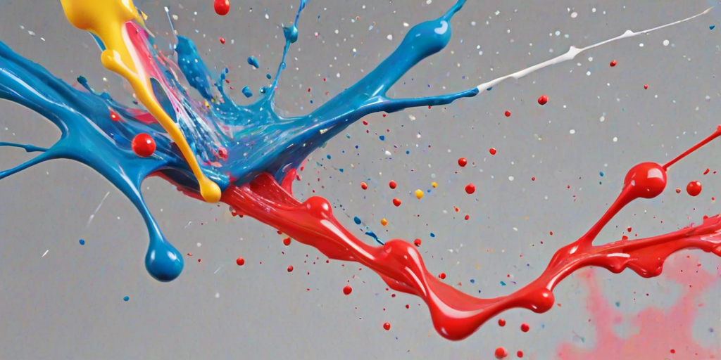 transparent paint splatter