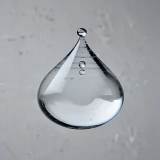 transparent water drop