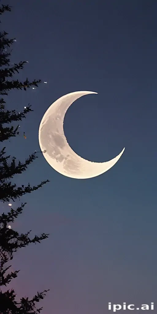 aesthetic crescent moon
