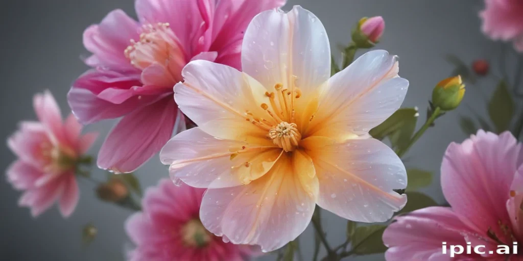 transparent flower background