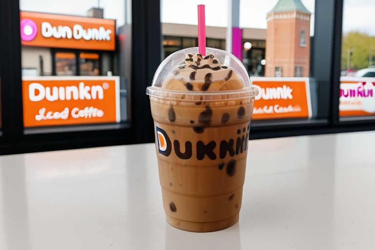 how much caffeine in dunkin iced coffee