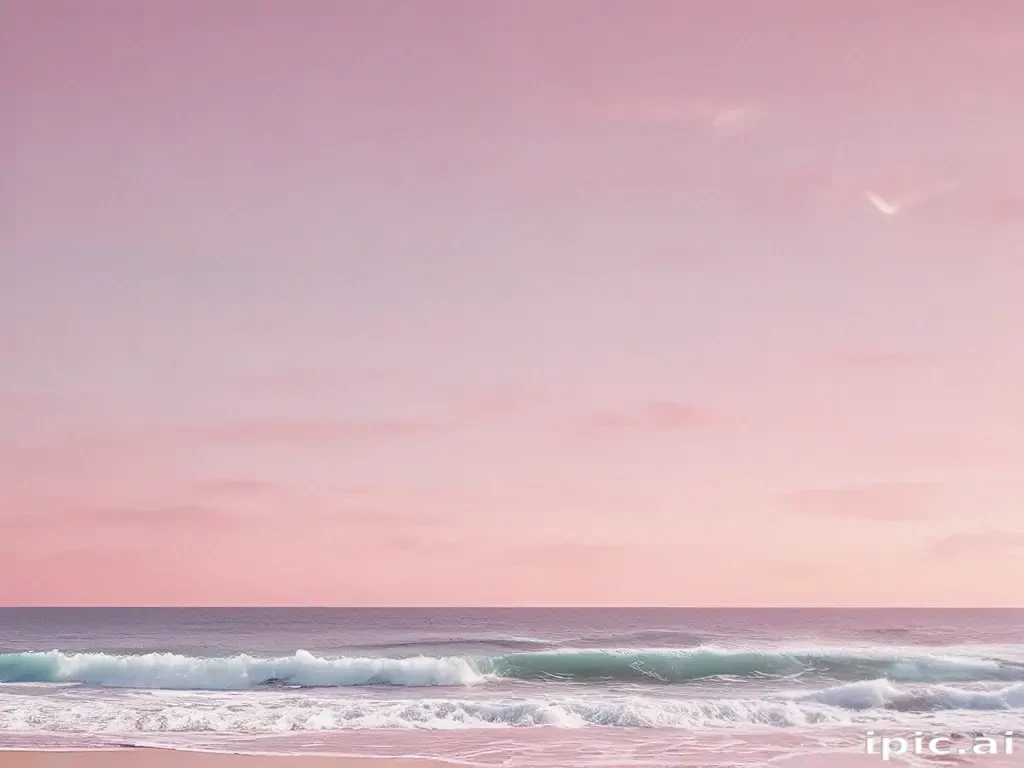 pastel pink beach wallpaper