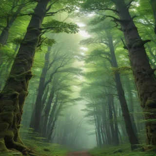 green forest aesthetic