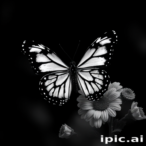 black and white butterfly wallpaper