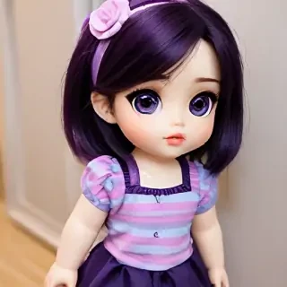 purple cute