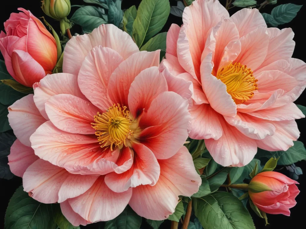 flower color drawings