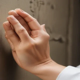 praying hands transparent