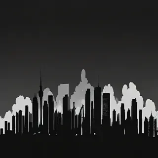 city silhouette png
