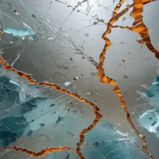 broken glass overlay
