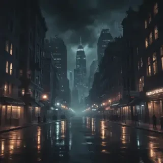 dark city background
